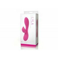 Вибромассажер с клиторальным стимулятором UltraZone Lyla 6X Rabbit Style Silicone Vibrator, Pink